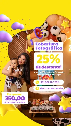 Fotógrafo Profissional (PROMOÇÃO) 350,00