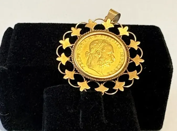 Moeda/Pingente em Ouro 24k