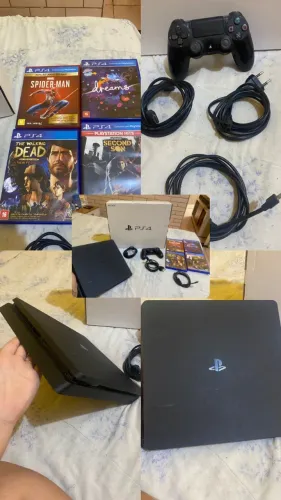 Ps4 completo de 1tb + 5 jogos