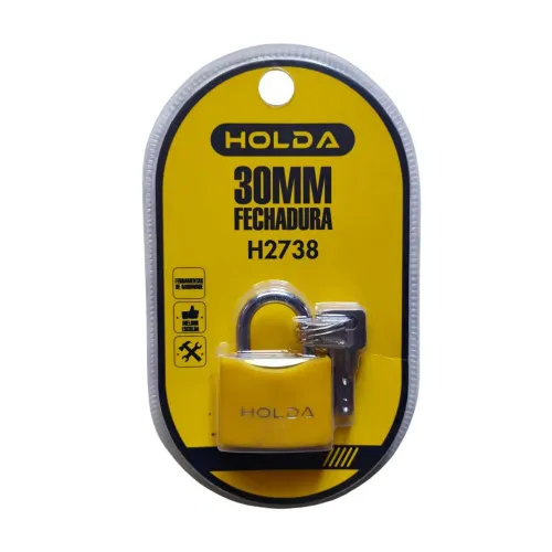 Cadeado Holda 30mm H2738 Profissional Aço Inox Com 3 Chaves