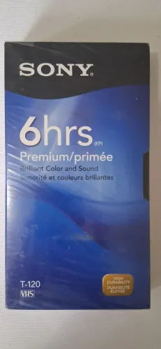 Fita vhs sony premium nova/lacrada