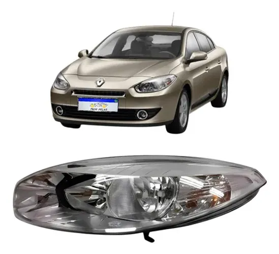 Farol Renault Fluence 2011 2012 2013 2014 2015 Elétrico Le Esquerdo/motorista