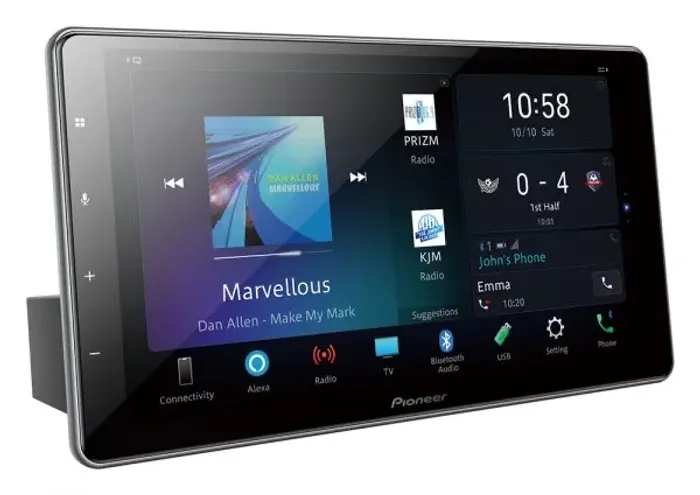 Multimídia pioneer Zs9380tv 9? polegadas 