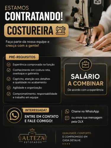 Contratando costureira