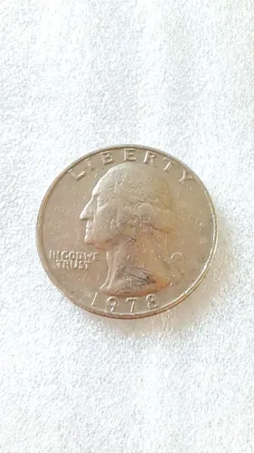 Moeda antiga e rara! Para colecionadores! Quarter de dollar de 1978!