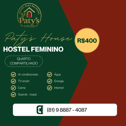 Quarto compartilhada só para mulheres 