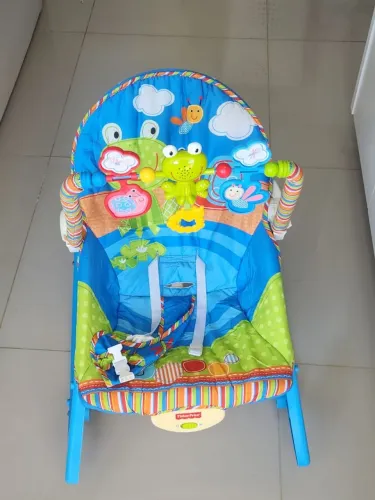Cadeirinha Descanso Bebe Musical Maxi Baby Até 18kgs Azul