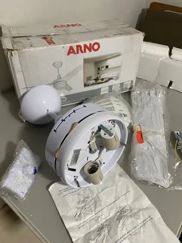 Ventilador de Teto Arno Alivio 3 Pás 3 Velocidades Br 220V