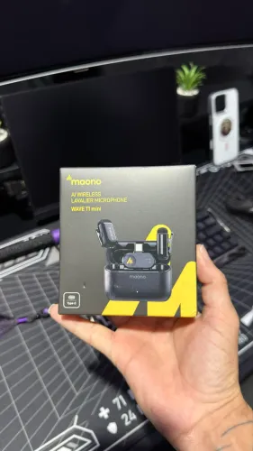 Microfone de lapela Wave T1 Mini type-c (NOVO)