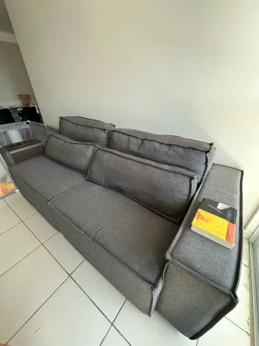 Sofá em linho retrátil 2.20 x 0,60