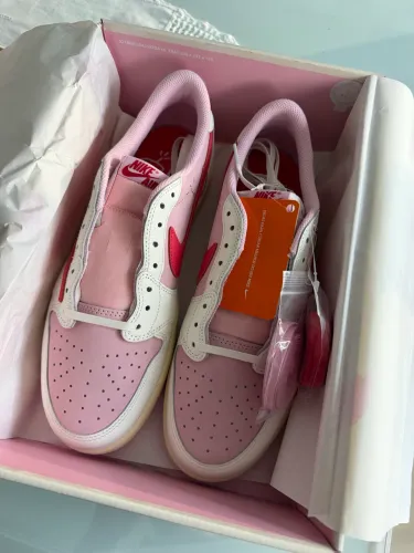 Travis Scott X Air Jordan 1 Low Sail Tropical Pink