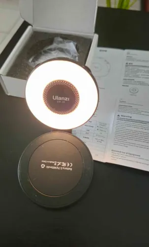Anel De Luz Magnética Para Celular Ulanzi Lm19 Led Magsafe S Estrutura Preto Luz Bicolor