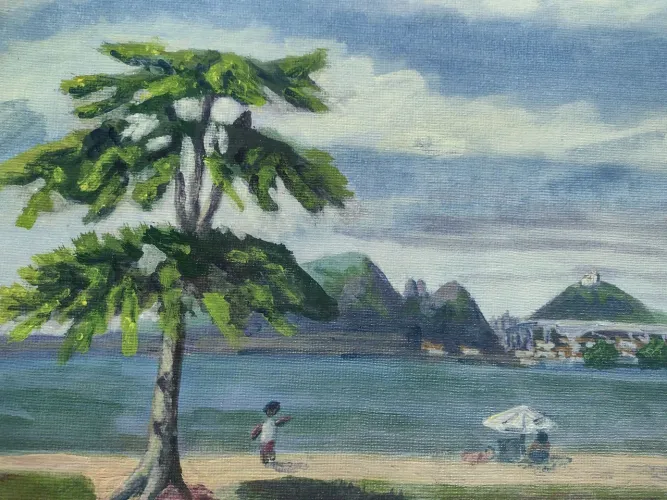 Arte capixaba. Pintura acrílica em papel de alta qualidade.