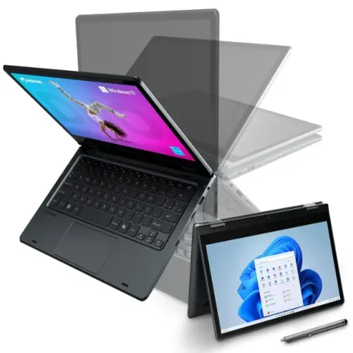 Notebook 2 em 1 Duo C4128E Positivo 11" HD IPS touch Celeron N4500 128 GB 8 GB RAM Win 11