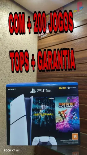 PS5 + 200 JOGOS TOPS 