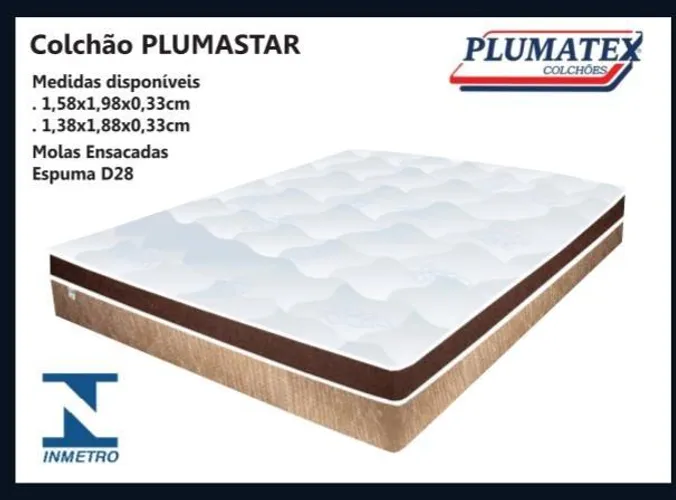 Colchão Plumastar Plumatex Queen 1,58cm *novo embalado