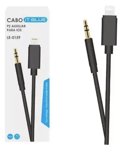 Cabo Auxiliar P2 Para Lightning (ios) It blue iphone