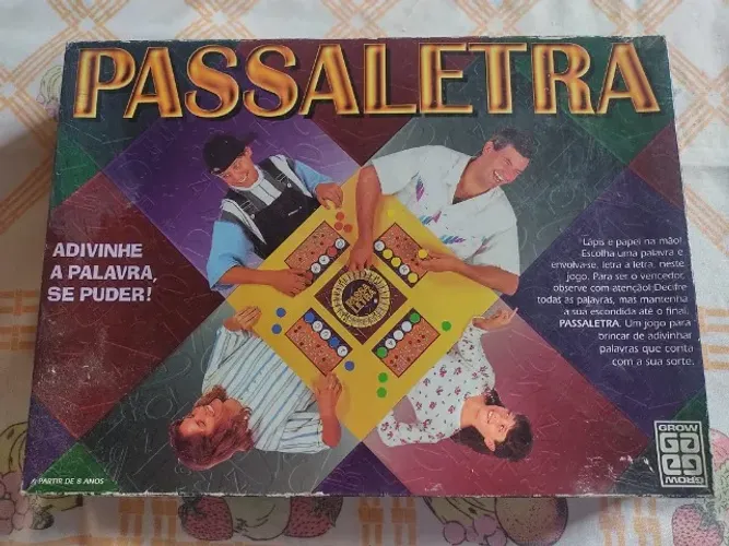 Passaletra - Brinquedo Anos 90 Completo - Jogo da Grow