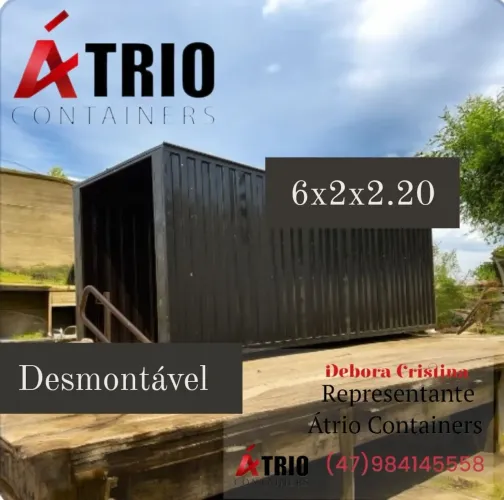 Container 6mtrs modular dentro da NR18