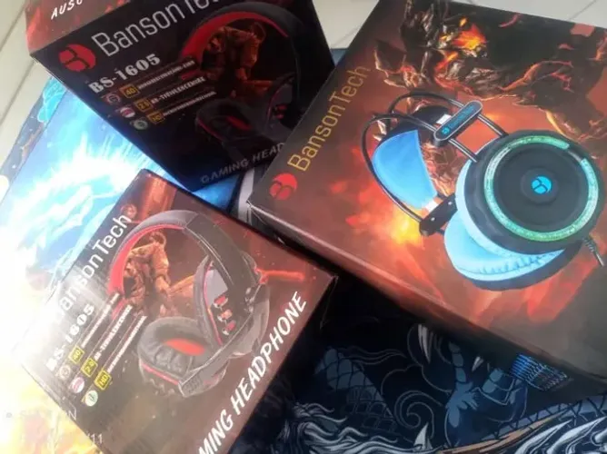 fone de ouvido headset gamer , led, rgb , abafadores, p2, microfone, alta fidelidade