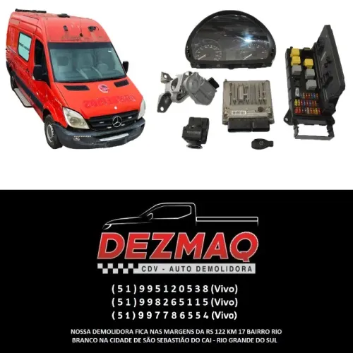 Kit Modulo Injeçao Mercedes Sprinter 415 2012/2019 Módulo Injeção