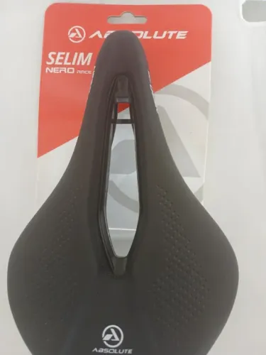 Selim Nero Mtb Race Absolute Preto 240x155mm Vazado