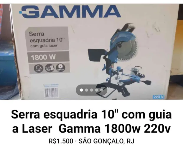 Serra Esquadria 10'' Gamma 1800W 220V