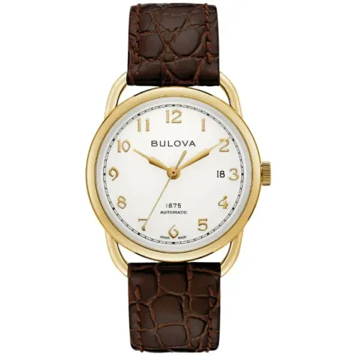 Relógio Bulova Commodore Limited Edition Automático Marfim 97B189