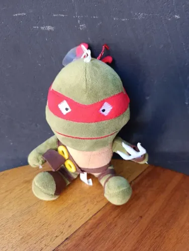 Boneco Pelúcia Tartaruga Ninja - Raphael 25cm