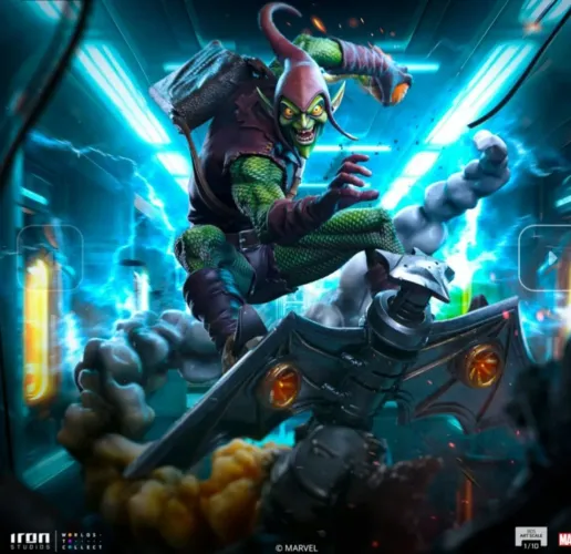 Green Goblin Spider-man vs Villains Iron Studios Duende Verde
