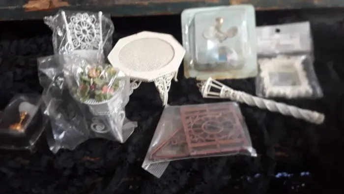 Lote de miniaturas casa de bonecas