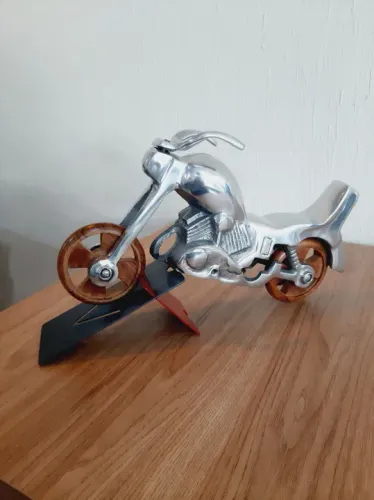 Motocicleta Decorativa em Alumínio