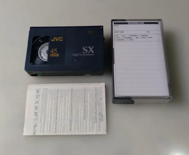 fita de vídeo cassete JVC SX 45 VHS-C