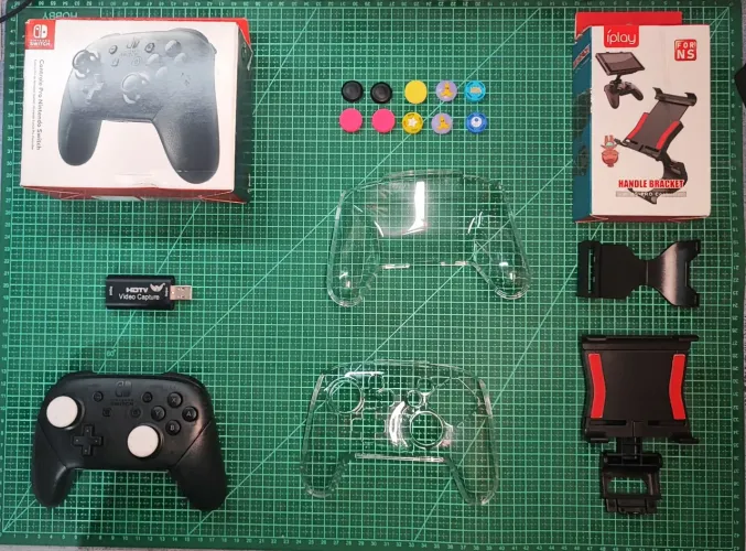 Pro Controller Nintendo Switch + Kit Completo de Acessórios