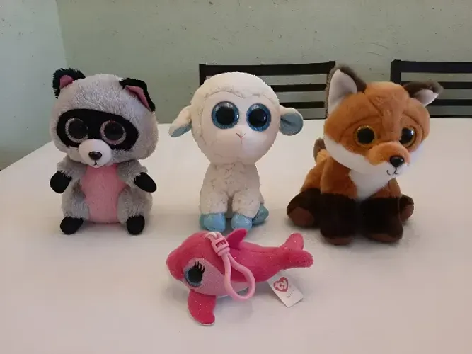 Kit 4 Pelúcias Beanie Boos Ty