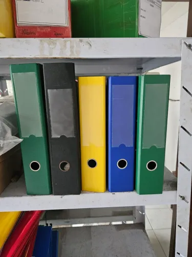 Fichários coloridos para organização 5un