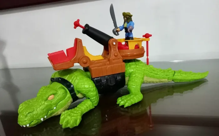 Imaginext Crocodilo Pirata Motor