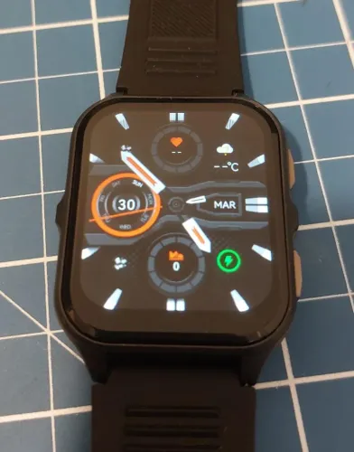 Smartwatch Colmi Relógio Inteligente Chamada Bluetooth Caixa Preto Pulseira Preto