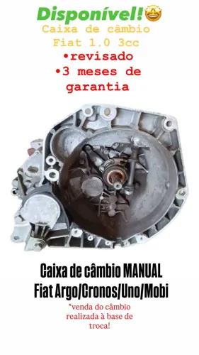 Caixa de Câmbio Fiat 1.0 3cc Argo/Cronos/Uno/Mobi
