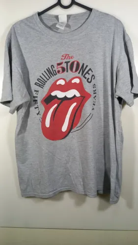 Camiseta The Rolling Stones Cinza - 50 Anos