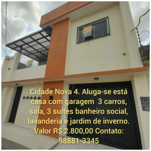 Casa na Cidade Nova 4 próximo ao Supermercado Portugal