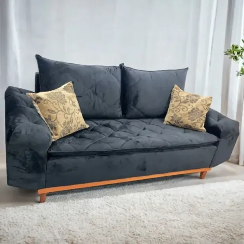 Sofá 3 lugares Berlim 2.00m Veludo- Entrega Rápida
