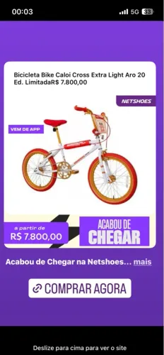 Bike Caloi Cross Extra Light Original