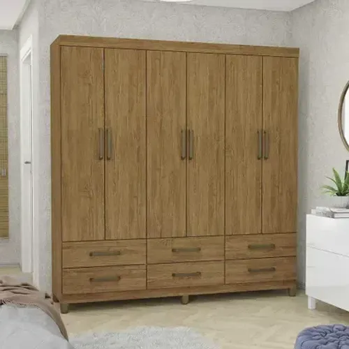 Guarda Roupa Casal D22 6 Portas