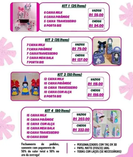 Personalizado,caixas