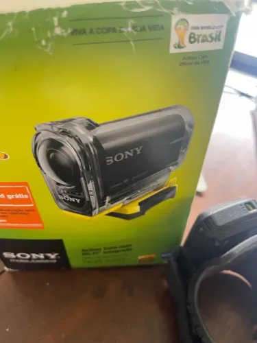 filmadora sony HDR-AS15 com acessórios