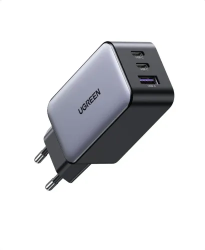 Carregador Turbo Ugreen 65w Gan X USB Tipo C PD Rápido GaN Universal