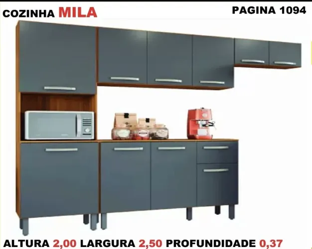 Cozinha completa com balcão