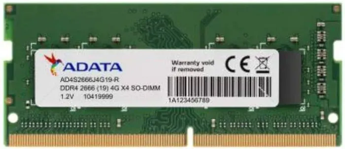 Memória ADATA DDR4 RAM 4GB Pinos 2666mhz 3200Mhz
