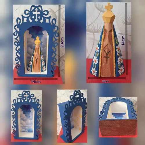 Oratório com imagem de Nossa Senhora Aparecida 